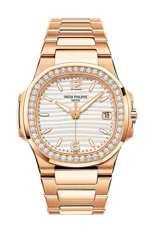 Patek Philippe Nautilus 18kt Rose Gold Diamond Ladies Watch 7010/01R-011