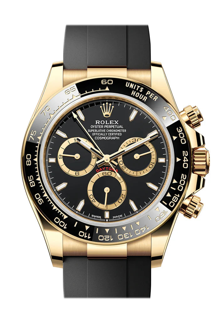 Rolex Daytona 40 Black Dial Yellow Gold Men's Watch 126518LN