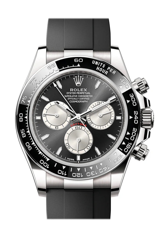 Rolex Daytona 40 Black Steel Dial White Gold Men's Watch 126519LN