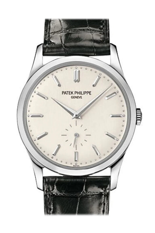 Patek Philippe Calatrava Silver Dial 18kt White Gold Men's Watch (5196G-001)